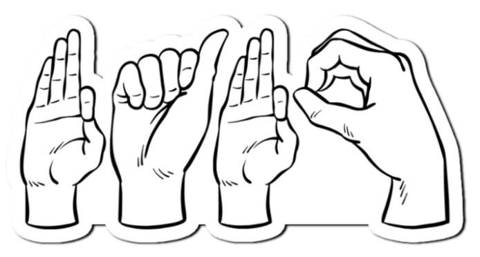 FAFO ASL Funny Saying Laminate Sticker Bookmark Journal Notebook Personalized
