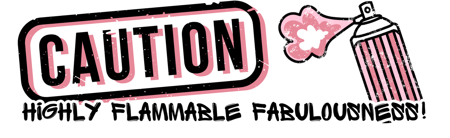 CAUTION Highly Flammable Fabulousness Funny Saying Bookmark Personalized Laminate Sticker