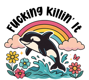 Fucking Killin It Vinyl Sticker Funny Saying Bookmark