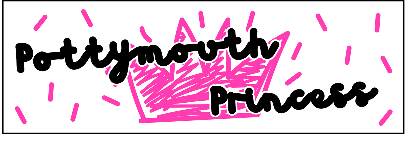 Pottymouth Princess Funny Saying Laminate Sticker Bookmark Journal Notebook Personalized