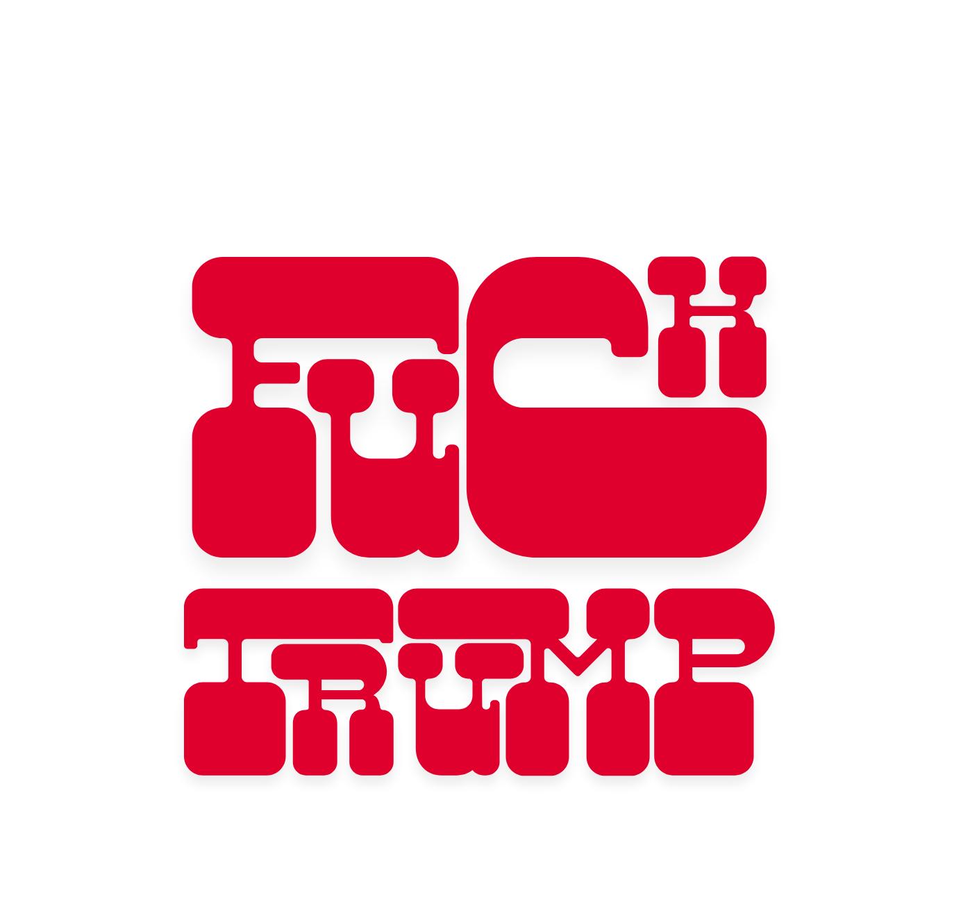 Fuck Trump Vinyl Sticker Funny Saying Bookmark