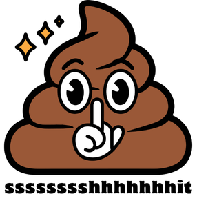 Shit Shhhhhhhhhhhhhhhhit Poop Emoji Vinyl Sticker Funny Saying Bookmark