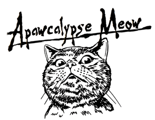 Apawcalypse Meow Vinyl Sticker Funny Saying Bookmark