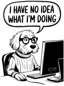 I Have No Idea What I'm Doing Vinyl Sticker Funny Saying Bookmark
