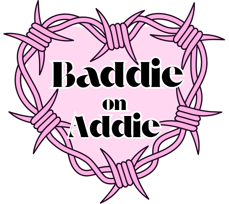 Baddie on Addie Vinyl Sticker Funny Saying Bookmark