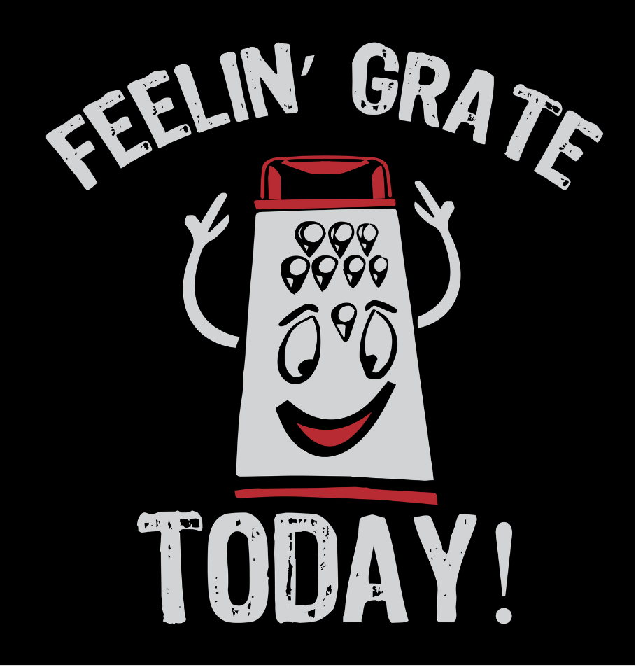 Feelin' Grate Today Vinyl Sticker Funny Saying Bookmark