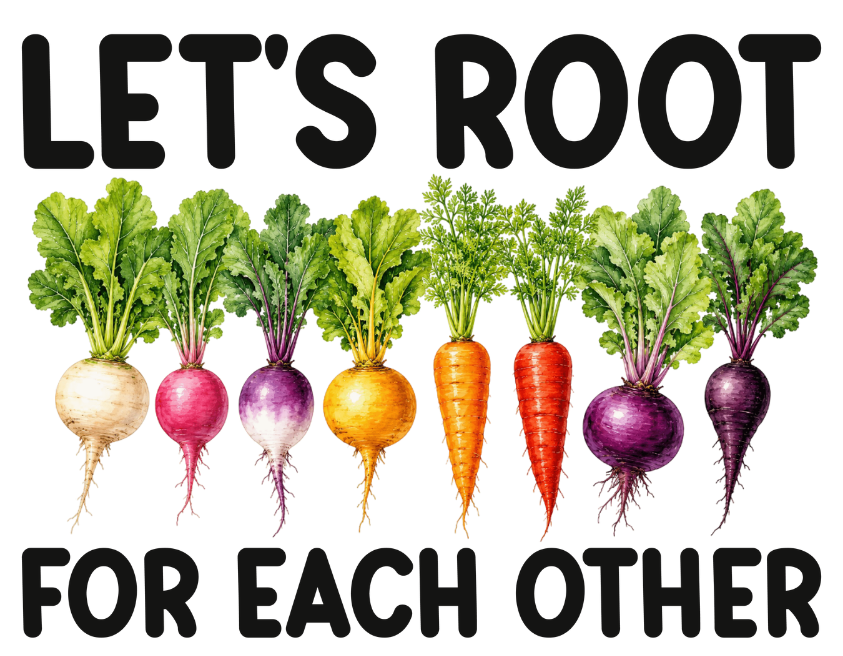 Let's Root for Each Other Vinyl Sticker Funny Saying Bookmark
