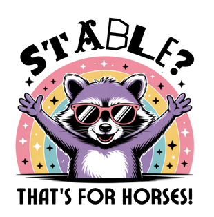 Stable That’s For Horses Vinyl Sticker Funny Saying Bookmark