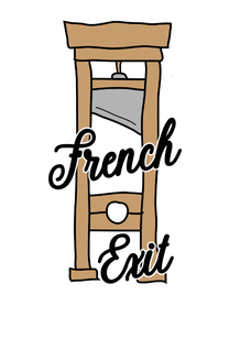 French Exit Vinyl Sticker Funny Saying Bookmark