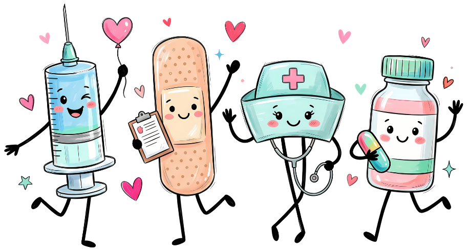 Nurse Parade Vinyl Sticker Funny Saying Bookmark