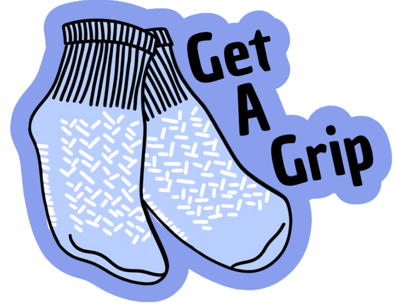 Get A Grip Funny Vinyl Sticker Bookmark