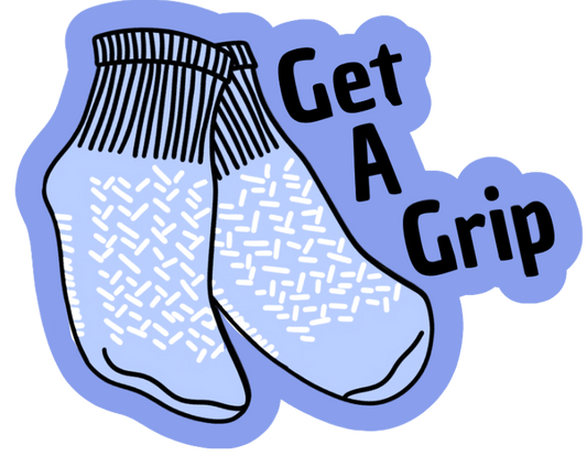 Get A Grip Funny Vinyl Sticker Bookmark