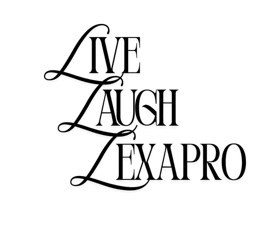 Live Laugh Lexapro Vinyl Sticker Funny Saying Bookmark