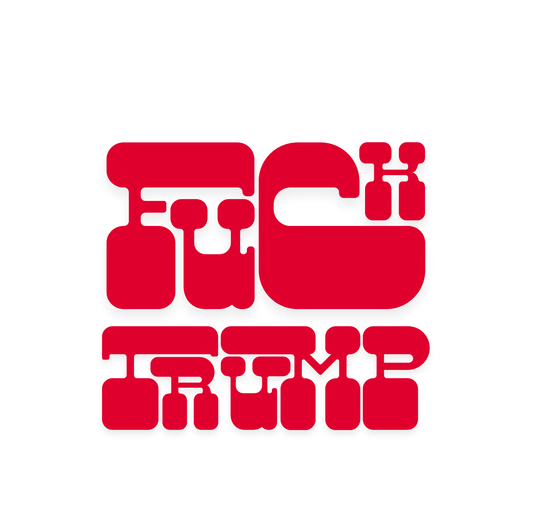 Fuck Trump Vinyl Sticker Funny Saying Bookmark