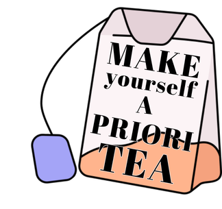 Make Yourself A Prioritea Mental Health Self Care Vinyl Sticker Funny Saying Bookmark