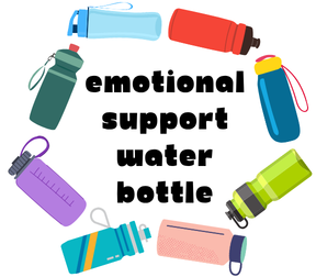 Emotional Water Bottle Vinyl Sticker Funny Saying Bookmark