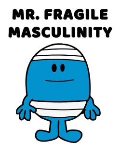 Mr. Fragile Masculinity Vinyl Sticker Funny Saying Bookmark