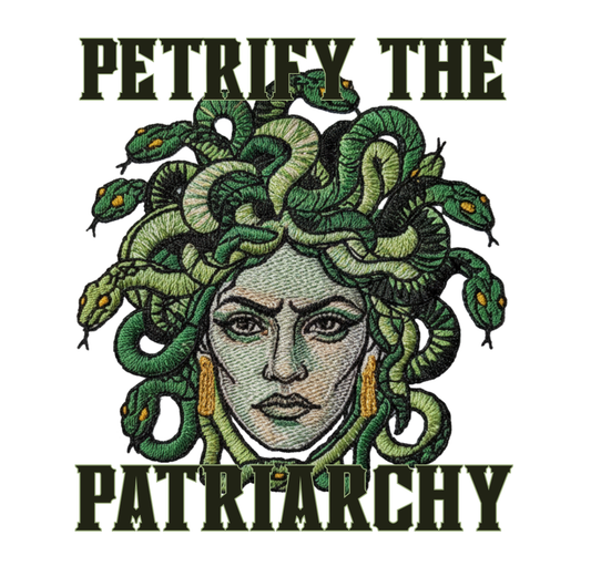Petrify the Patriarchy Vinyl Sticker Funny Saying Bookmark