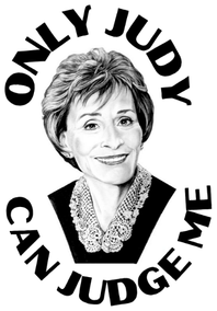 Only Judy Can Judge Me Vinyl Sticker Funny Saying Bookmark