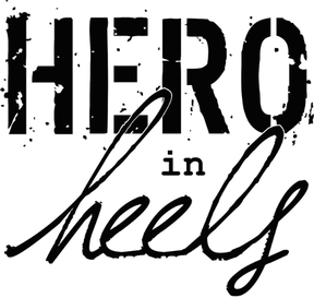Hero in Heels Vinyl Sticker Funny Saying Bookmark