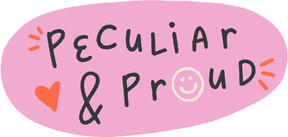 Peculiar & Proud Vinyl Sticker Funny Saying Bookmark