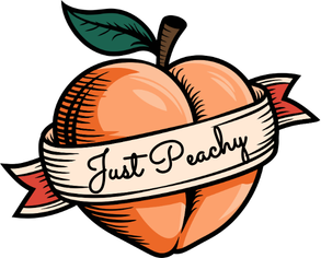 Just Peachy Vinyl Sticker Funny Saying Bookmark