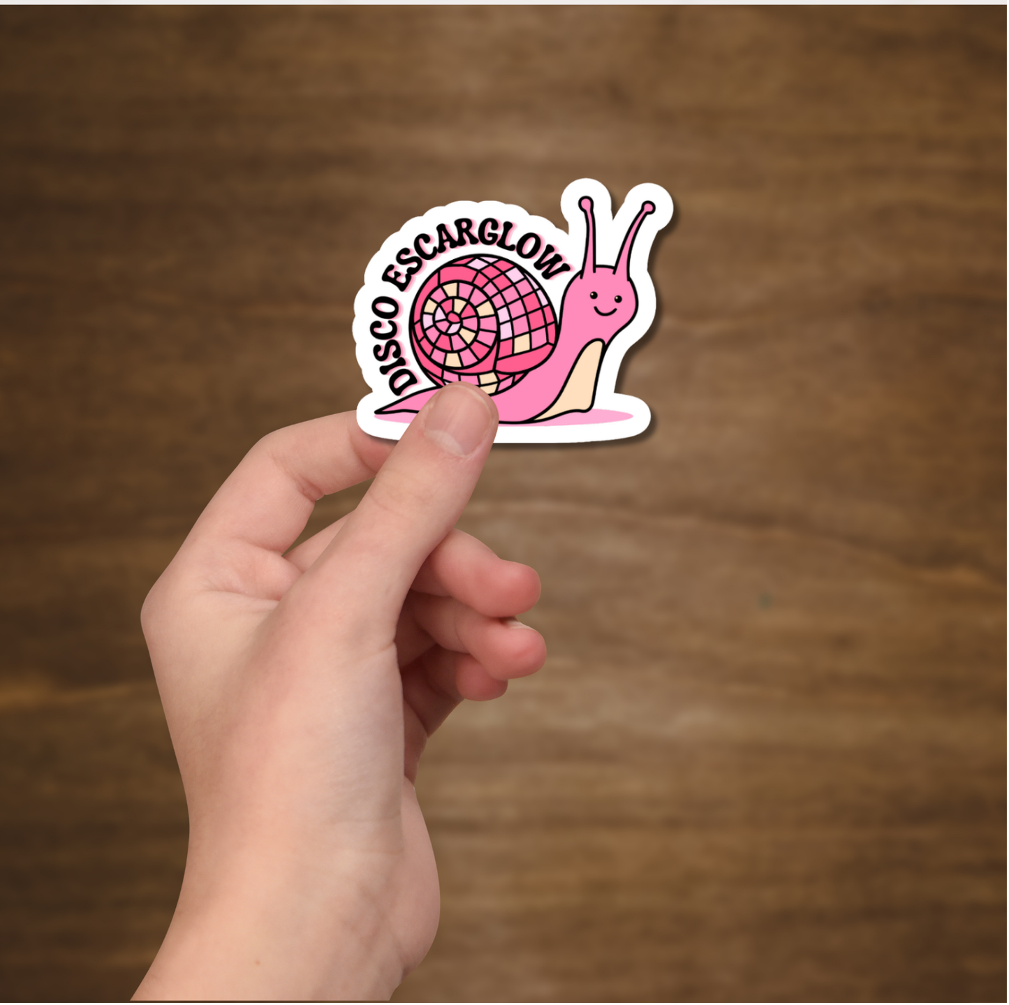 Disco Escarglow Glitter Sparkle Vinyl Sticker Bookmark